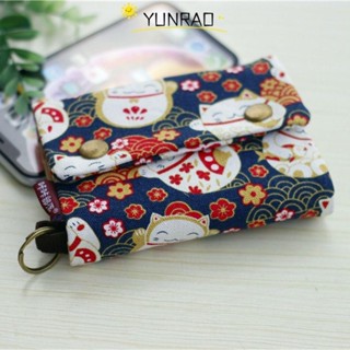 [YUNRAO] Ví đựng thẻ tiền xu vải Canvas Hoạt Hình Đổi Tiền Dễ Thương Gấp Túi Đựng Thẻ Nữ