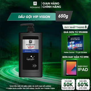 Dầu gội cao cấp Romano Vip Vision 650g
