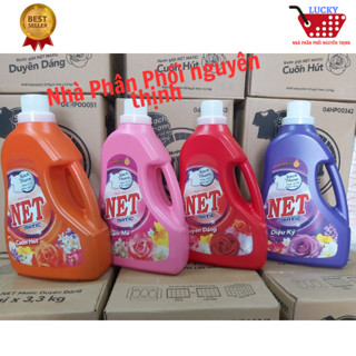 (Nguyên Thùng 3 Can)  Nước giặt NET Matic (3.3kg /can) Hương nước hoa