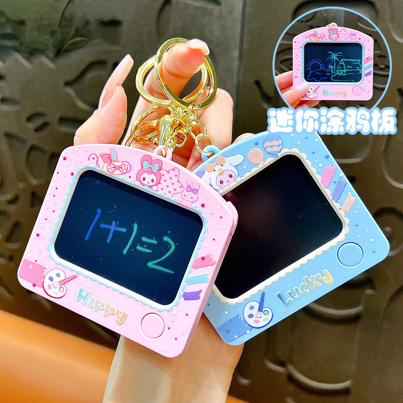 Sáng Tạo Graffiti Ban Acrylic Móc Khóa Dễ Thương Vẽ Ban Đồ Chơi Móc Khóa Chìa Khóa Xe Mặt Dây Chuyền Túi Học Mặt Dây Chuyền Ngày Lễ Quà Tặng