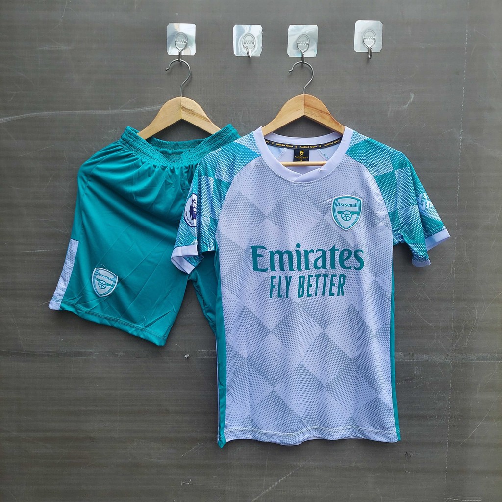 Áo Arsenal trắng thun lạnh big size - Áo đá bóng Arsenal đen thun lạnh form lớn châu âu