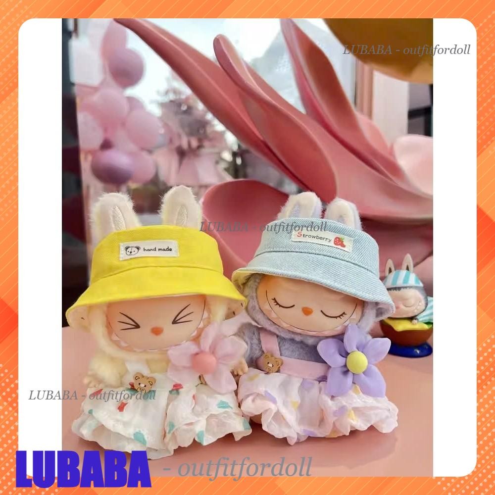 [Chỉ quần áo] Bộ trang phục tiểu thư quý tộc dành cho Labubu macarons doll 17cm, quà tặng phụ kiện b