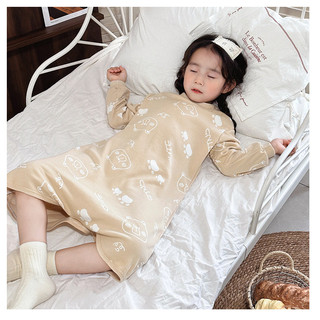 Sản Phẩm Mới Trẻ Em Váy Ngủ Bé Gái Váy Ngủ Bé Trai Nhà Quần Áo Mùa Xuân Thu Bộ Đồ Ngủ N4GG
