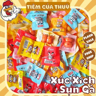 Xúc Xích Sụn Gà Mini Gói 2 Viên, Xúc Xích Bi, Đồ Ăn Vặt Nội Địa (1 Cái), Tiệm ăn vặt Thuỳ Bùi