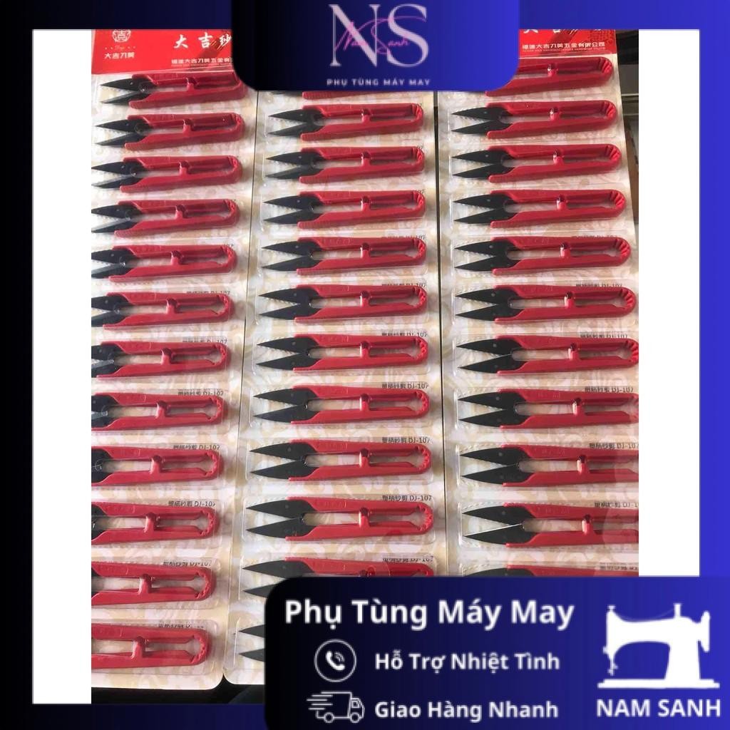 KÉO BẤM CHỈ NHỰA ĐỎ