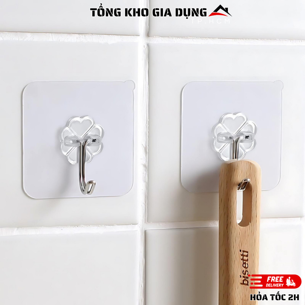 Móc Dán Tường Chịu Lực Tốt Treo Tường Chắc Chắn Dán - Siêu Dính.
