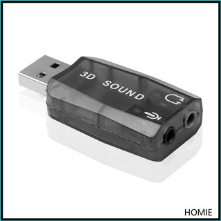 Homie USB sang 3 5mm Jack Adapter USB 2 0 sang Aux Mic Tai nghe Card âm thanh 3D gắn ngoài HFR8103 Chip cho PC