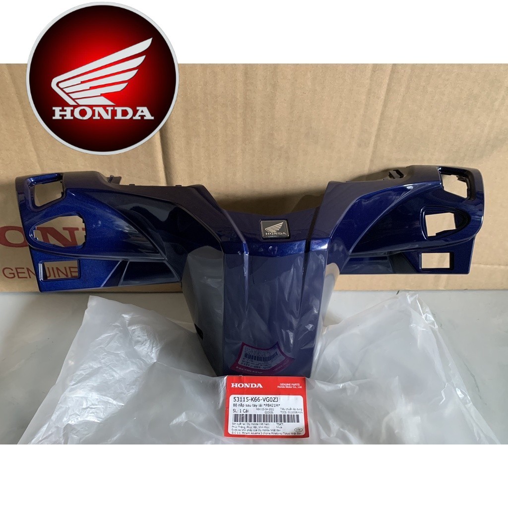Nắp sau tay lái Air Blade 125  Năm 2018 màu xanh bạc *PB421M*  (53115K66VG0ZJ)