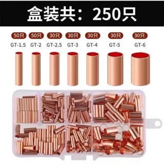  Hộp Đầu Cos 250 Cái Đủ Loại Bằng Đồng Nguyên Chất – Dùng Nối Dây Điện 1-6mm V-5.5 