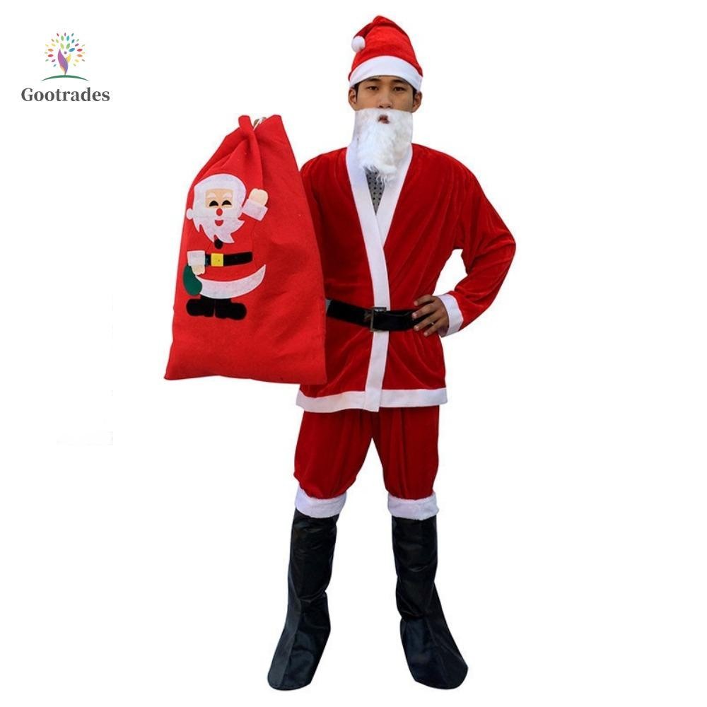 Bộ đồ trang phục ông già Noel Giáng sinh Biểu diễn thời trang