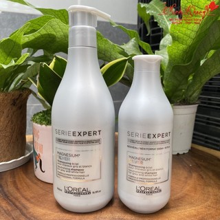 Dầu gội khử vàng cho tóc xám, bạc L’Oréal Magnesium Silver 300ml 