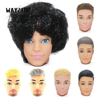 WAY2TOP 1 / 6BJD Đầu Búp Bê, Búp Bê Cổ Châu Âu 6 Kiểu Tóc Vàng Nâu, Búp Bê Nam 32cm Chất Lượng Cao Đầu Búp Bê DIY