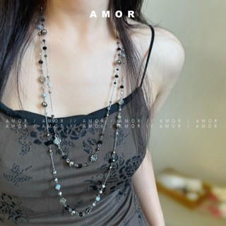 Vòng cổ dài thời trang xếp chồng lên nhau dành cho nữ Bohemia