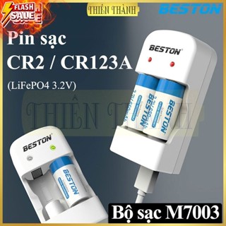 Bộ sạc BESTON M7003(CD643) pin sạc CR2/CR123A dùng cho máy ảnh ống nhòm camera thiết bị đo 3V/3.2V