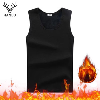 Áo vest nam HANLU ấm áp mặc bên trong cộng với nhung dày thể dục thể thao áo ghi lê không tay