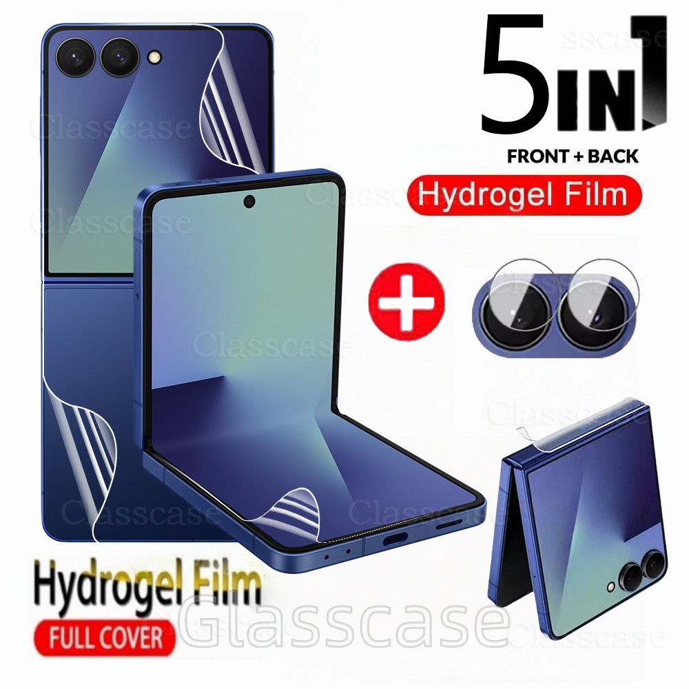 Phim Bảo Vệ Hydrogel 5 Trong 1 Cho Samsung Galaxy Z Flip 7 6 FE 7FE Flip7 Flip7FE Flip6 ZFlip7 ZFlip