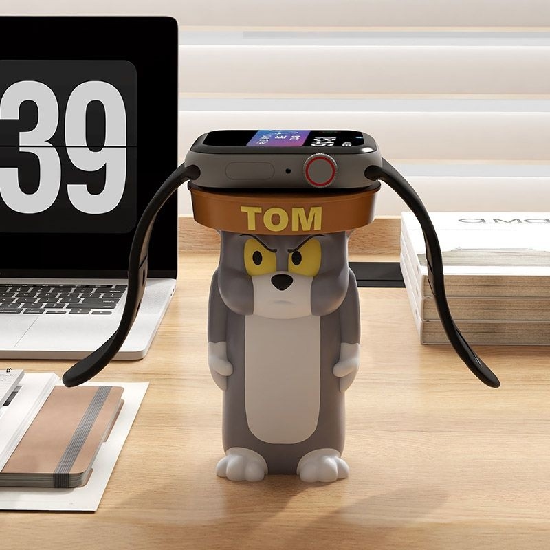 Tom Cat Mèo Dễ Thương iWatch Apple Huawei Android Universal Watch Đế Đứng