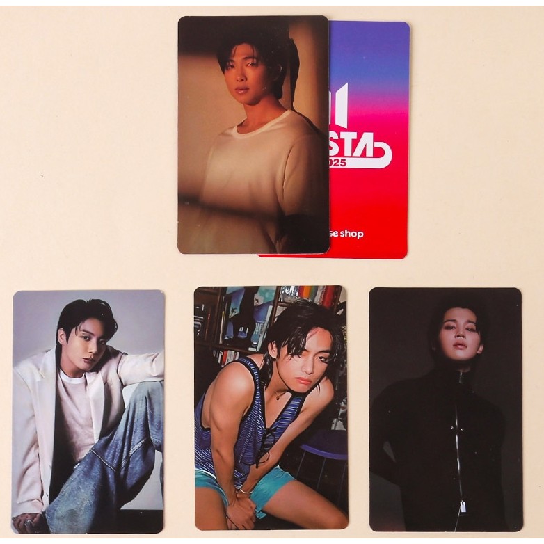 7-10 Chiếc 2025 FESTA DECO KIT ARMY ZONE Lưu Niệm Lomo Thẻ MERCH BOX9 JIN SOLO ECHO HAPPY Photocards