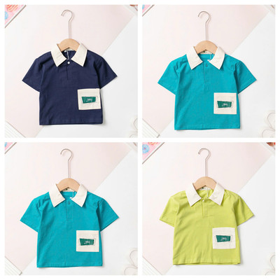 Áo thun cotton Bé trai cộc tay cổ bẻ LITIBABY size 2 đến 10 tuổi