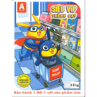 [Có VAT] Combo 10 quyển Tập Thành Đạt Siêu Vip 96 trang 120gsm- Hình ngẫu nhiên -  Nhà Sách Cái Bè CH2