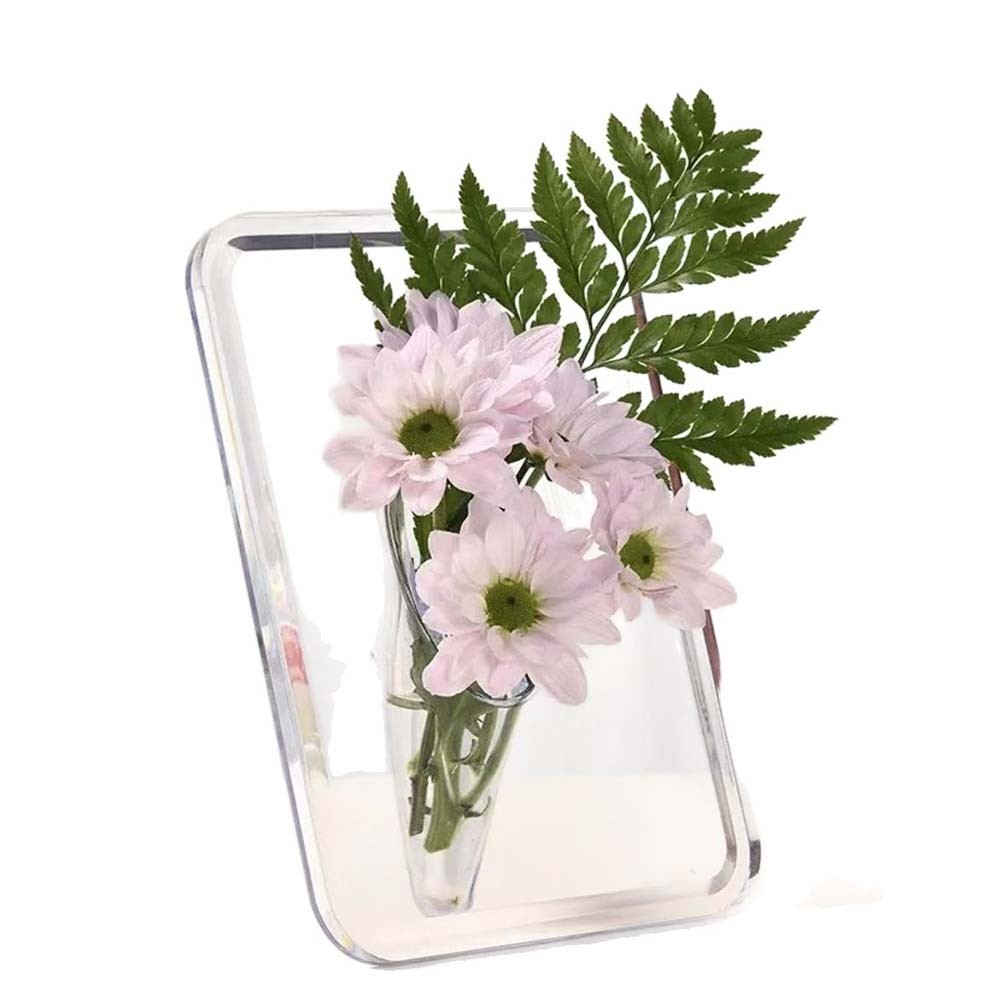 Acrylic Photo Frame Vase Creative Flower Arrangement  Art Decorating Flowers Dried Flowers