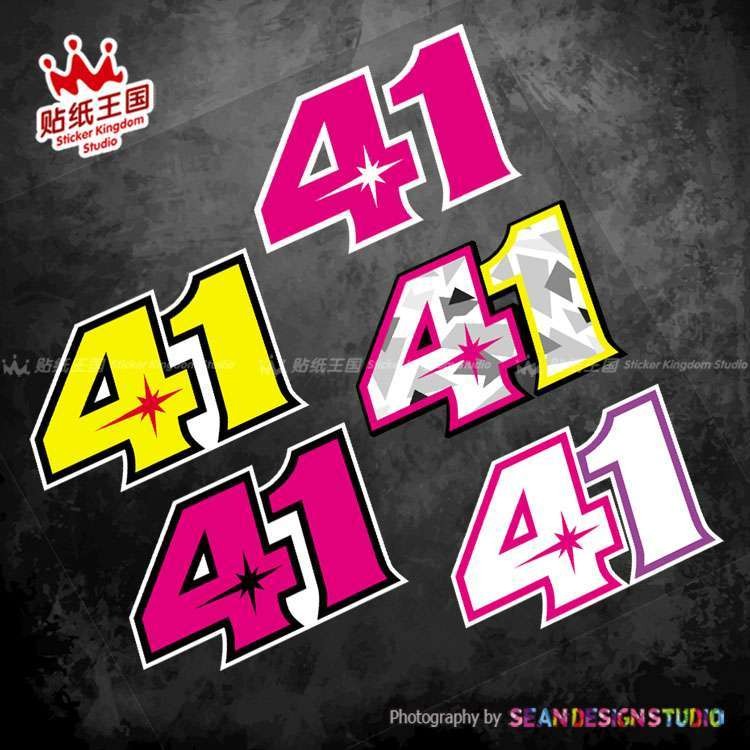 Hạm đội Motogp Aprilia Aprilia No. Nhãn dán phản quang 41 Rider