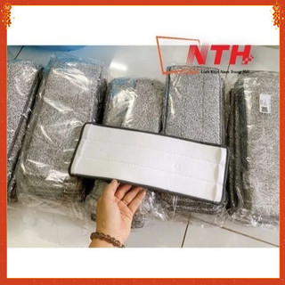 [KOL] Bông lau nhà thay thế gài 2 đầu kích thước 33x12,Bông lau nhà lau sàn lau kính thay thế miếng lau nhà 33cm