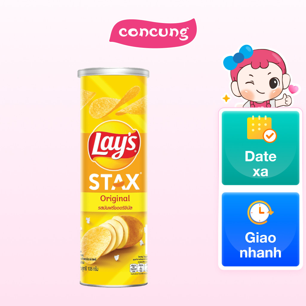 Snack Lay's Stax Thái vị Tự Nhiên