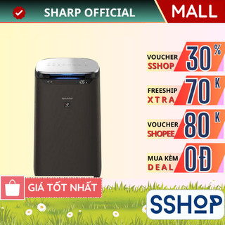 Máy lọc không khí Sharp cho phòng diện tích lớn 62m2 Plasmacluster ion, Inverter FP-J80EV-H - SSHOP SSA