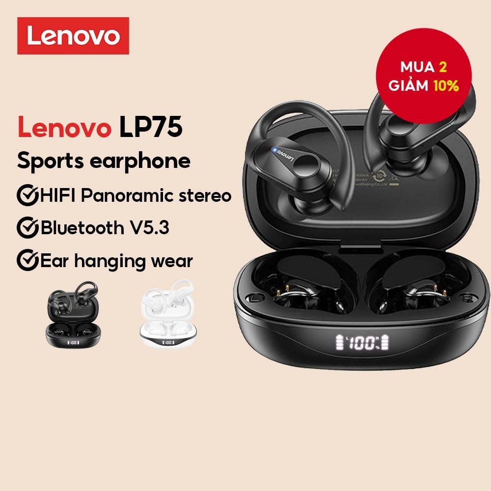 Tai nghe Bluetooth Lenovo LP75 Tai nghe nhét tai TWS chất lượng cao Hifi Stereo IPX5 Chống ồn chống nước để sử dụng hàng ngày | BigBuy360 - bigbuy360.vn