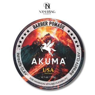 Akuma sáp vuốt tóc tạo kiểu tóc infinity clay 56g/116g