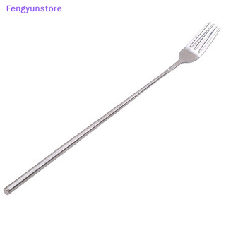 Feng Bạc Không Gỉ Mở Rộng Nĩa Ăn Tối Trái Cây Món Tráng Miệng Dài Dao Kéo Thịt Nĩa VN