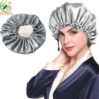 HJKL trùm tóc HJKL bằng satin hai lớp chăm sóc khi ngủ cho nữ