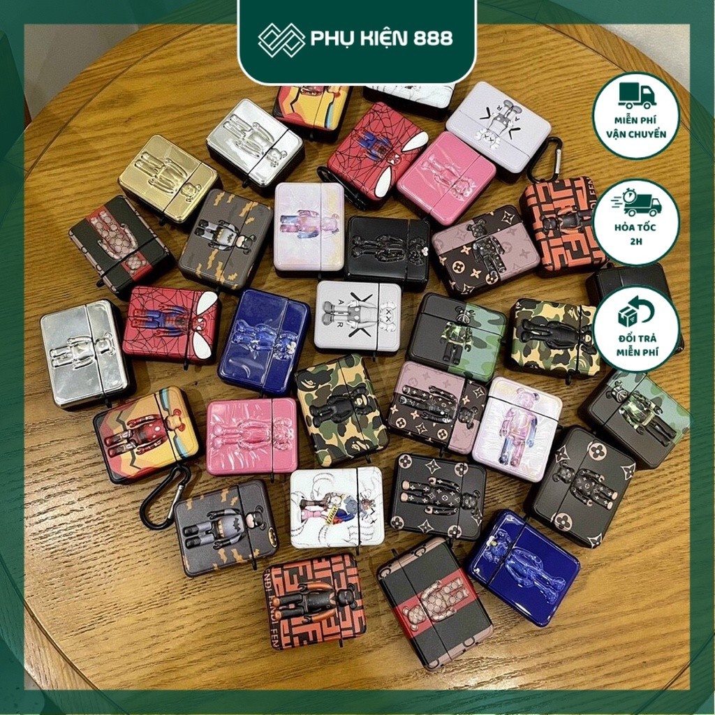 Case airpods 2 - pro - 3 hình Bape. nổi mix