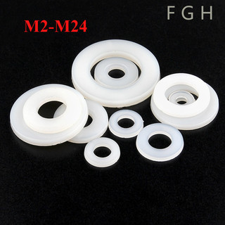 [Fgh1] vòng đệm nhựa phẳng Long đền nhựa trắng các cỡ M2-M24