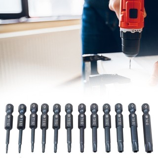 50mm Magnetic Torx Screwdriver Bits Set Electric Screwdriver T5-T40 - 1pc / New