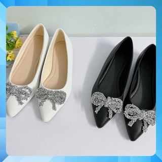 Giày búp bê bigsize nơ đính đá bệt dự tiệc bigsize size 40-44