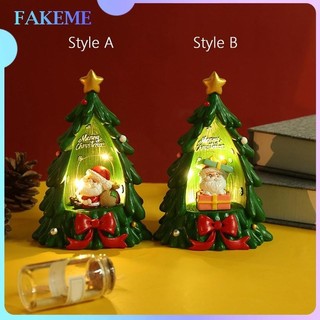 Fakeme đồ trang trí cây thông giáng sinh để bàn trang trí phòng khách / bếp lửa 1