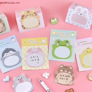 Giấy Dán Động Vật PATRICIA, Ghi Chú Tự Dính Miếng Dán Dày Hoạt Hình Miếng Dán Ghi Nhớ, Notepad Chim Cánh Cụt Gấu Sáng Tạo Miếng Dán Dày Trẻ Em Quà Tặng