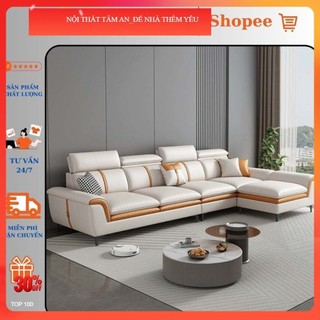 Sofa  Góc L Bọc Da Cao Cấp, Đổi Góc Tiện Lợi  . Free Ship HCM TÂM AN