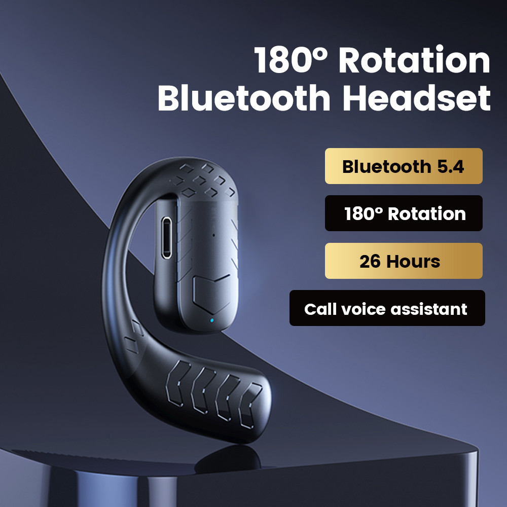 Tai nghe Bluetooth không dây OWS Tai nghe một tai chờ siêu dài Tai nghe kinh doanh thoải mái Gọi độ 