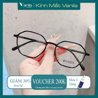 Gọng kính cận nhựa dẻo VANILA KCH00216 mắt kính đa giác thời trang nam nữ kính thời trang Hàn Quốc