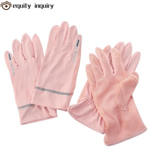 Găng tay lái xe YÊU THÍCH YÊU THÍCH Thời trang mỏng chống tia cực tím UPF 50 + Găng tay lưới lụa băng