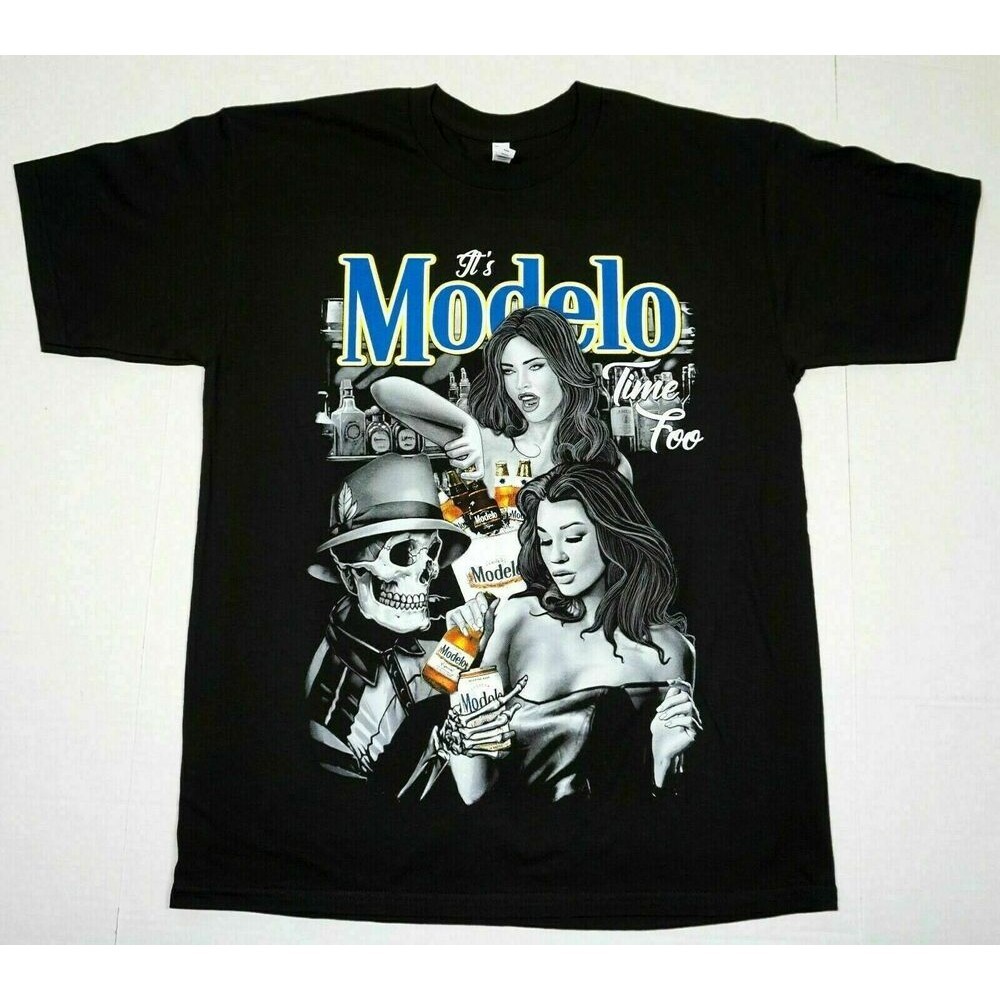 ItS Modelo Time Foo Áo Thun Mexico Cerveza Mexico Bia Nam Áo Thun Ngộ nghĩnh