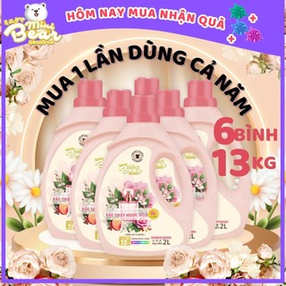 Nước giặt hương nước hoa Minibear giặt sạch thơm lâu, lưu hương 72 giờ, Thùng 6 chai