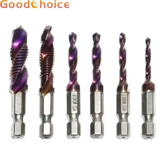 Tap drill bit hex shank hss vít bit máy vít hợp chất tap m3-m10