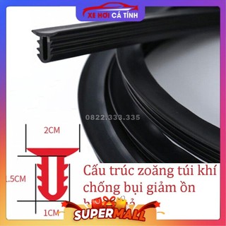 Combo 2 mét Gioăng cao su chữ T chắn khe kính lái xe hơi