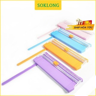 Bàn cắt giấy mini khổ A5 cắt tối đa giấy 400gsm tiện lợi cho học sinh Sổ KLONG, văn phòng C04