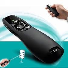 (VIP) Bút Trình Chiếu Slide R400 PowerPoint Laser 2.4G. Bút Chỉ Máy Chiếu Màu Đen, Nút Ấn Nhạy, Phiên Bản Nâng Cấp