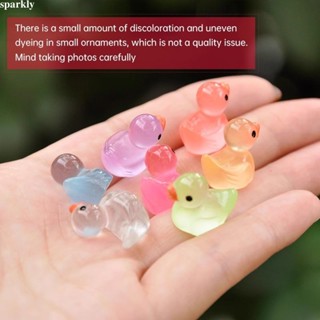 🎉sparkly🎉 Charm Vịt Mini Phát Sáng, Vịt Con Có Dạ Quang Trang Trí Tiểu Cảnh.